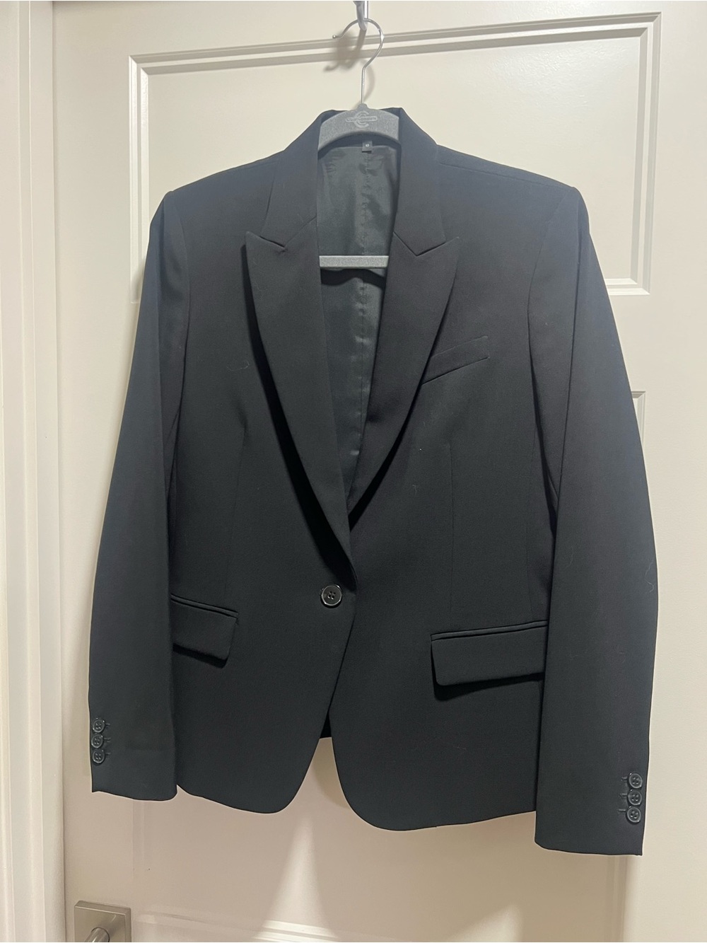 Theory Black Single-Button Blazer